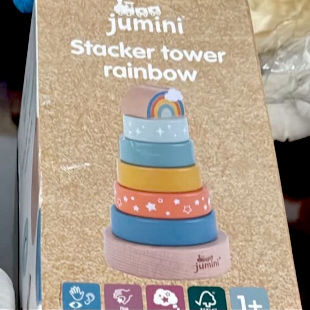 Le Toy Wooden Rainbow Stacking Toy